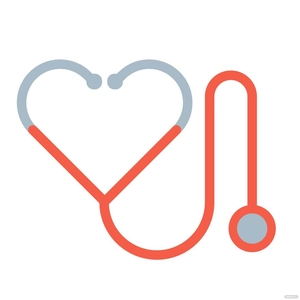 Heart Shaped Stethoscope Clipart