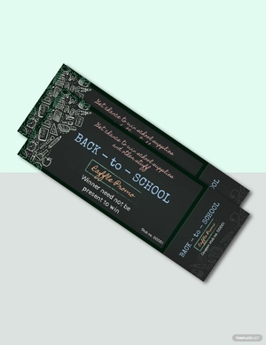 School Raffle Ticket Template