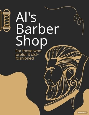 Vintage Barber Shop Flyer Template