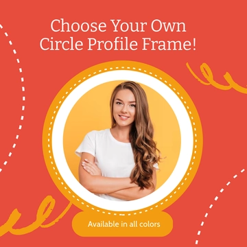 Free Circle Facebook Profile Frame Template to Edit Online