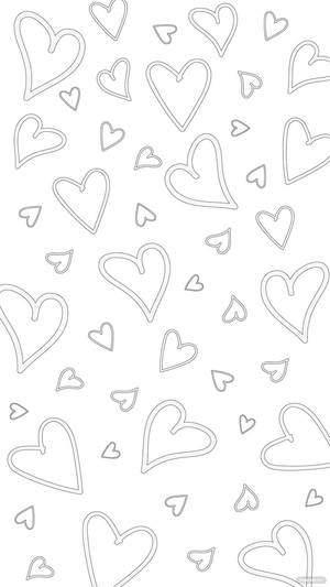 Transparent White Heart Background
