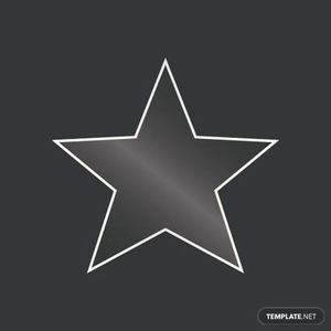 White Star Vector Transparent