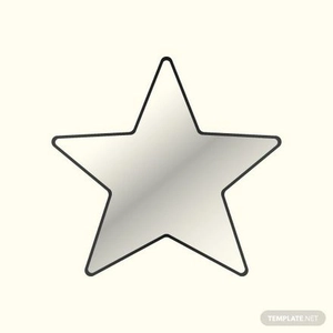 Transparent Black Star Vector