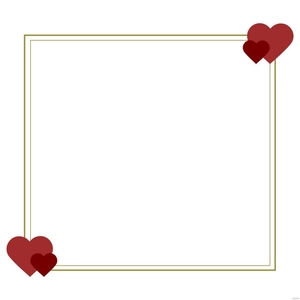 Wedding Heart Border Clipart