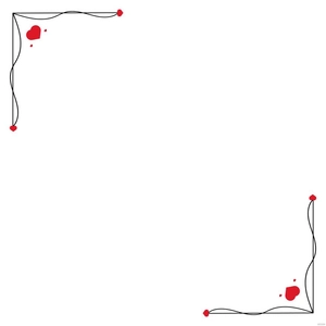 Heart Corner Border Clipart
