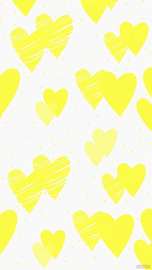 Yellow Heart Background