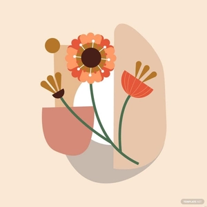 Abstract Flower Illustration