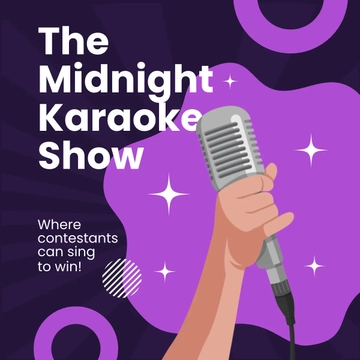 Free Karaoke Show Linkedin Post Template to Edit Online