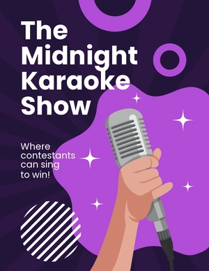 Karaoke Show Flyer Template