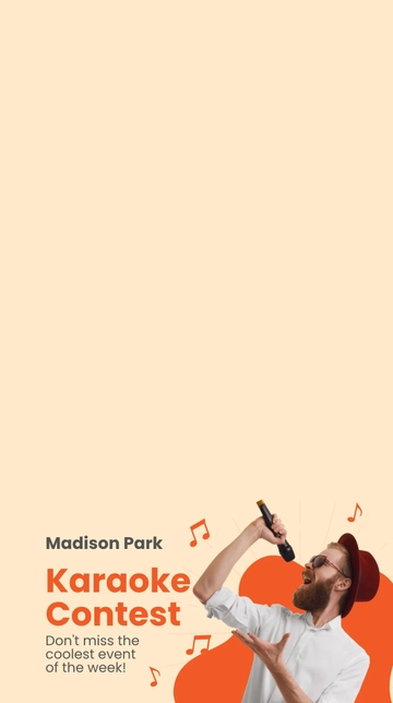 Free Karaoke Event Snapchat Geofilter Template to Edit Online