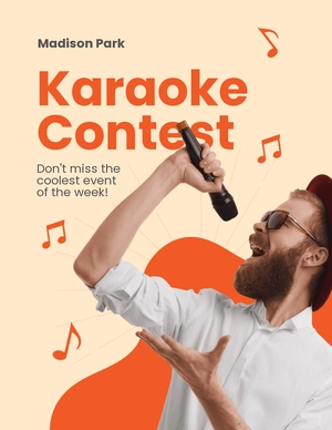 Karaoke Event Flyer Template