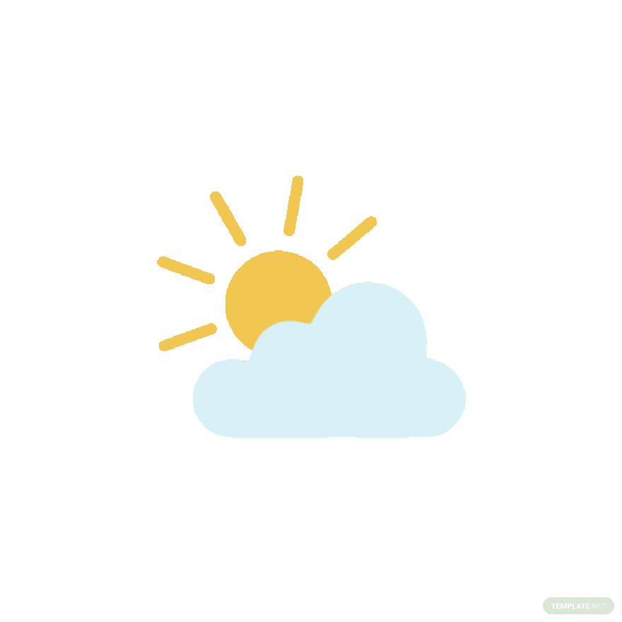 Animated Sun And Cloud Sticker
