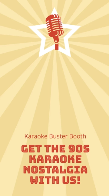Free Vintage Karaoke Snapchat Geofilter Template to Edit Online