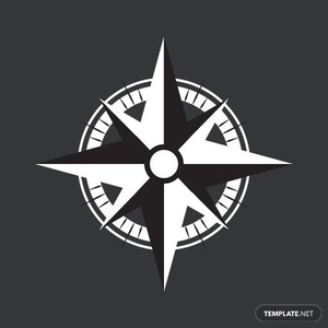 Nautical Star Compass Vector