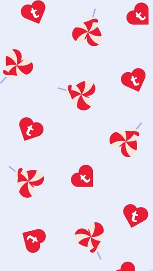 Tumblr Candy Heart Background