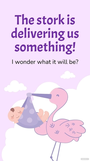 Free Funny Pregnancy Announcement Instagram Story Template to Edit Online