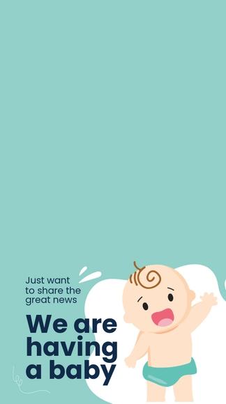 Free Pregnancy Reveal Snapchat Geofilter Template to Edit Online