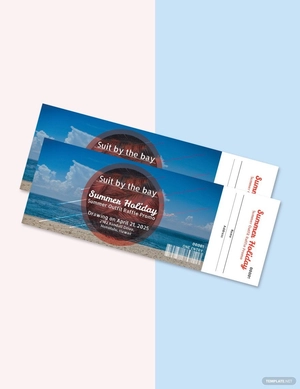 Holiday Raffle Ticket Template