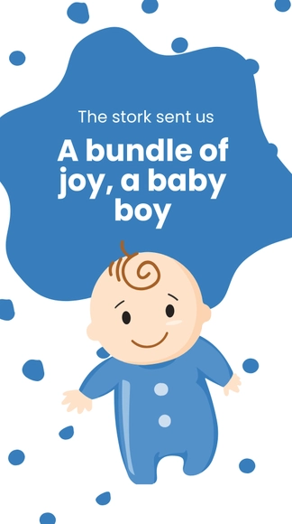 Free Creative Pregnancy Announcement Whatsapp Post Template to Edit Online