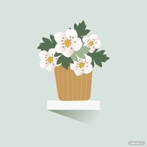 Hawthorn Flower Illustration