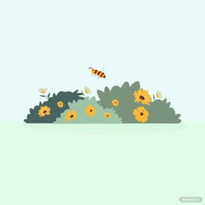 Flower Bush Illustration