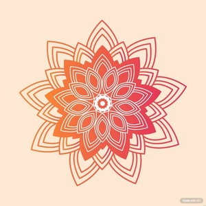 Mandala Flower Illustration