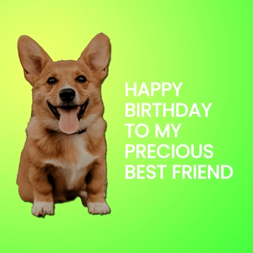 Free Funny Happy Birthday Best Friend Meme Template to Edit Online