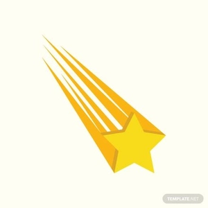 Falling Star Vector