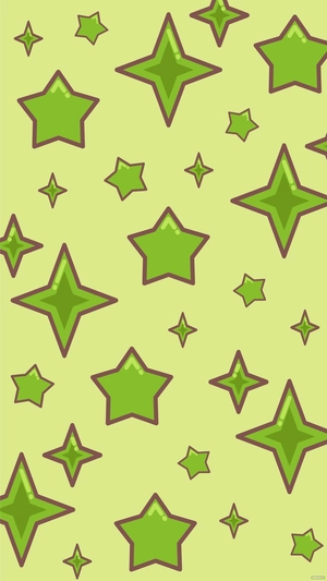 Green Star Background