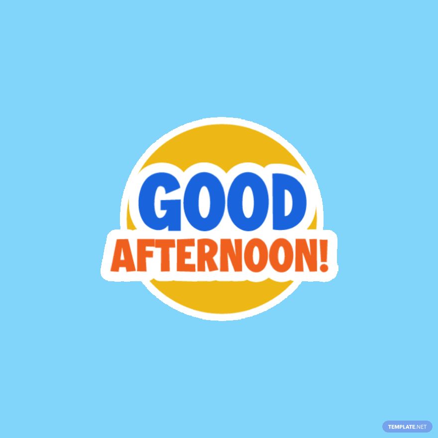 Good Afternoon Animated Sticker