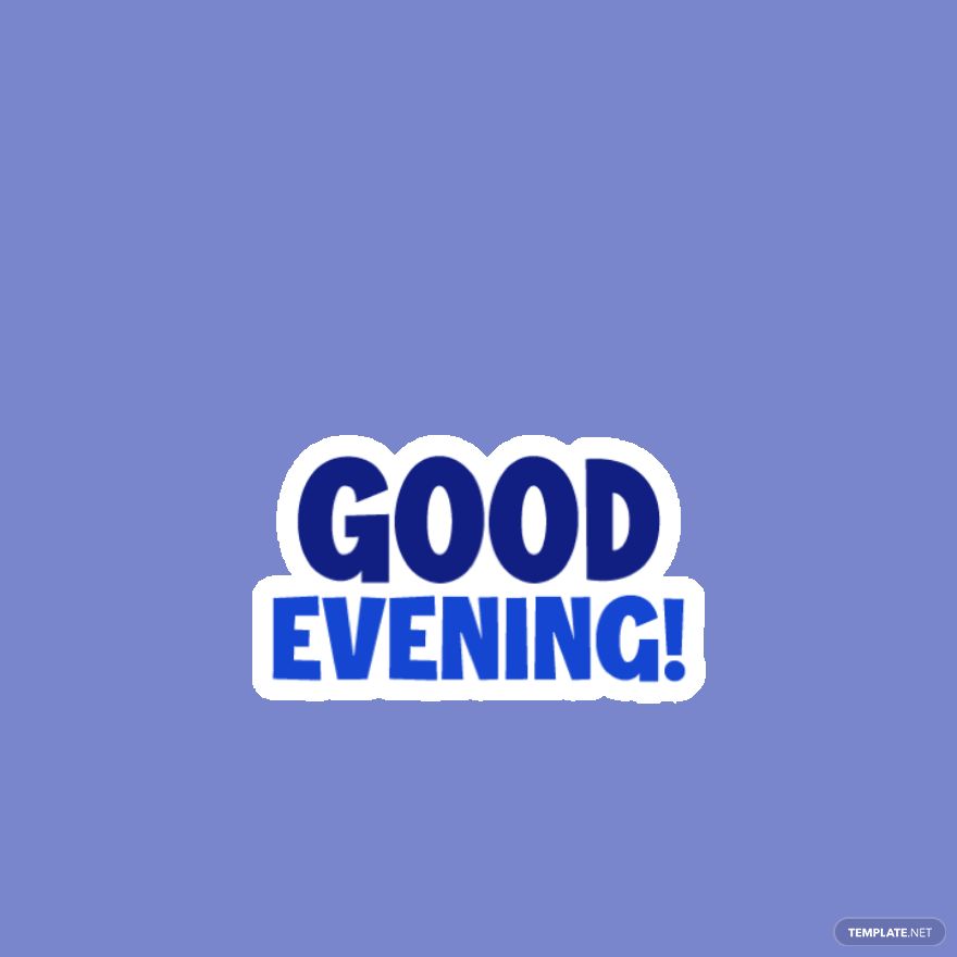 Animated Good Evening Sticker