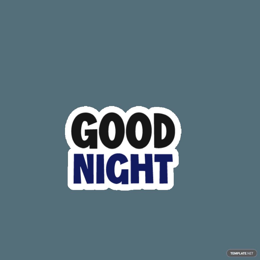 Animated Good Night Sticker