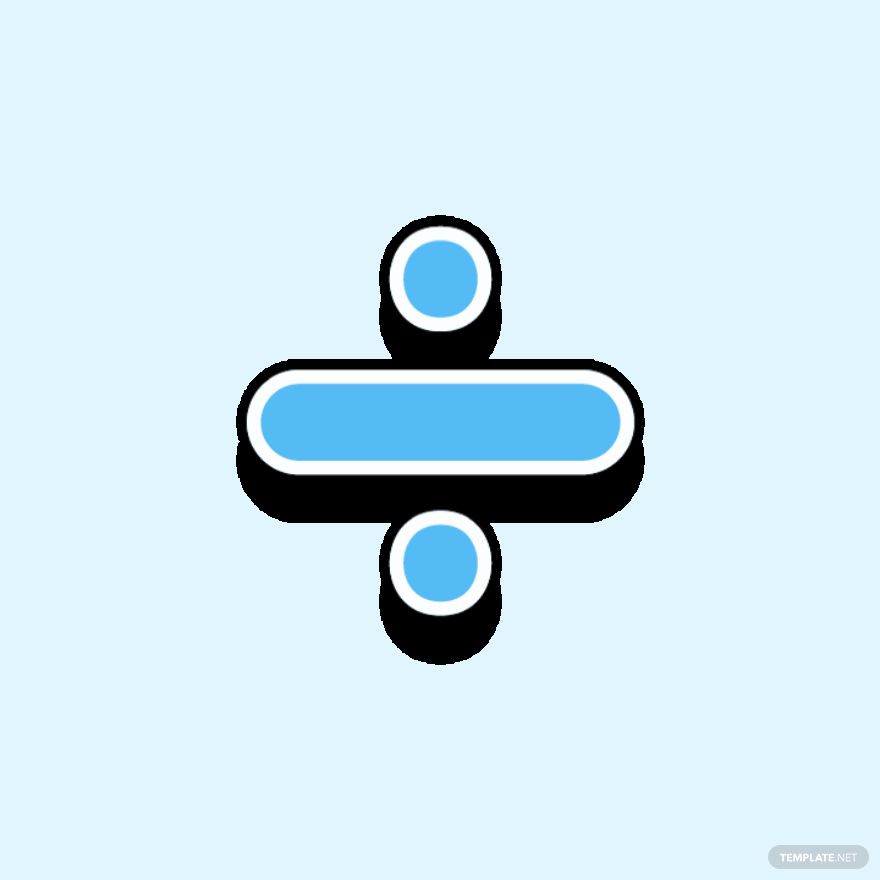Animated Division Sign Sticker