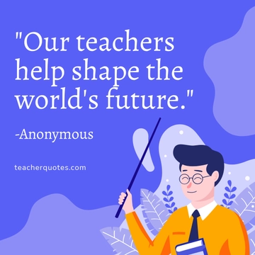 Free Teacher's Day Quote Linkedin Post Template to Edit Online