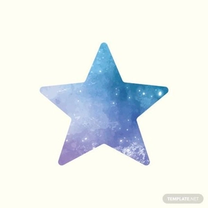 Watercolor Star Vector