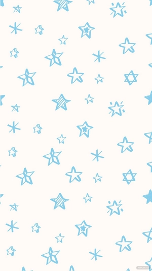 Sky Blue Star Background