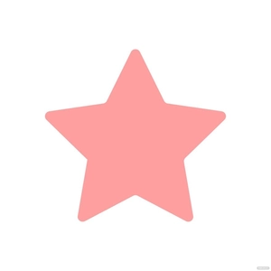 Pink Star Clipart