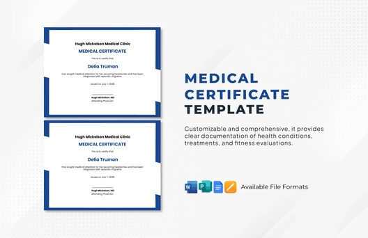 Medical Certificate Template