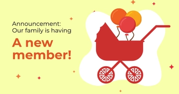 Free Baby Boy Announcement Facebook Post Template to Edit Online