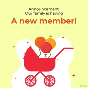 Free Baby Announcement Linkedin Post Template to Edit Online