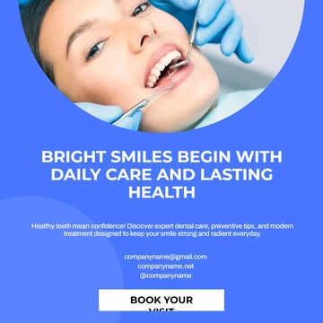 Free Dentist Linkedin Post Template to Edit Online