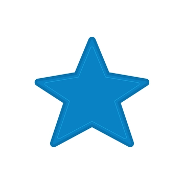 Free Blue Star Clipart Template to Edit Online