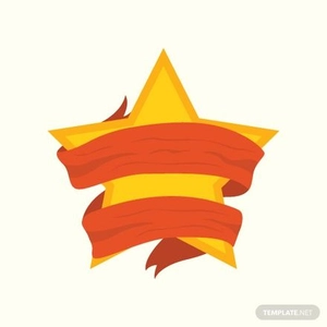 Star Banner Vector