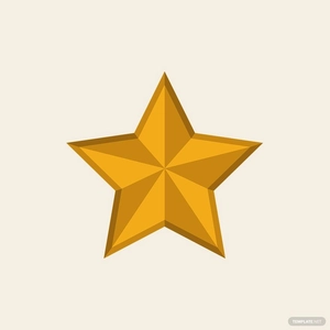 Embossed Star Vector
