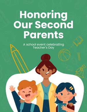 Teacher's Day Event Flyer Template