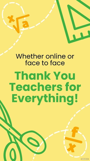 Free Modern Teacher's Day Whatsapp Post Template to Edit Online