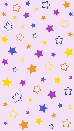 Colorful Stars Background