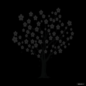 Cherry Tree Silhouette