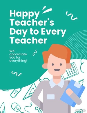 Teacher Appreciation Flyer Template