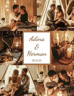 Engagement Photo Collage Template